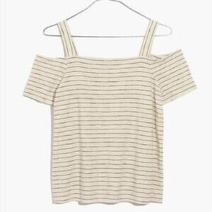 Madewell Striped Off-Shoulder Top XS vintage